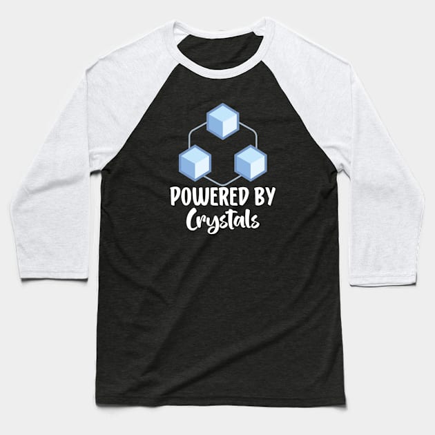 Powered By crystals Baseball T-Shirt by AbstractA